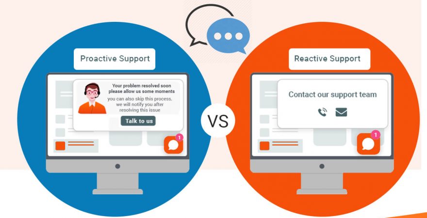 Difference Between Proactive & Reactive live chat support
